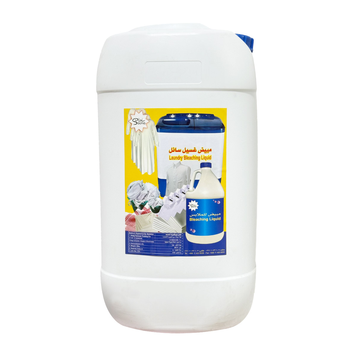 SAUNA CLOR White Liquid Bleach 30 Liter