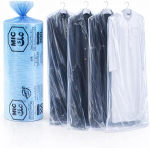 Laundry Bags 200-Piece Pack – Pre-Cut Protective Covers for Abayas, Thobes & Long Dresses